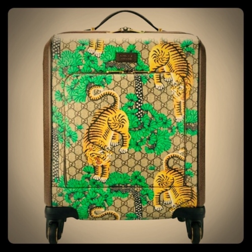 Gucci Bengal Carry On Suitcase Travel Bag